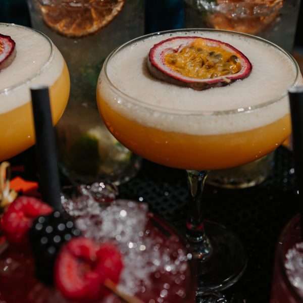 Kremowy drink z bliska